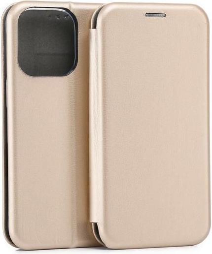 Actual product image Beline Case Book Magnetic iPhone 16 Pro złoty/gold (Apple iPhone 16 Pro)