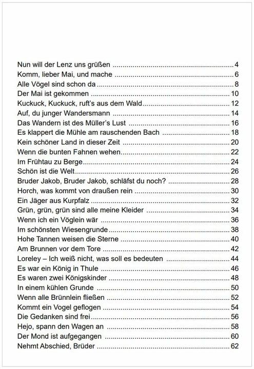 Produktbild Die schönsten Volkslieder - Das Liederbuch (Deutsch, SingLiesel Verlag, 2020)