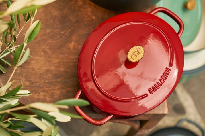 Actual product image Ballarini Bellamonte Cocotte 23 cm, oval, red (23 cm, Casserole + Stewpot, Cast iron)