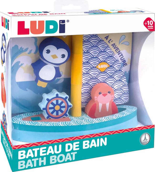 Actual product image LUDI Bathing boat with foam figures - (LU40082)
