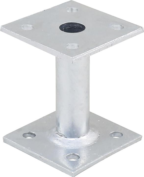 Image du produit Pitzl Support de poteaux Raccord en bois, pied de support rigide H 100 mm Panneaux 80x80x5mm (Pied de support, 1 pcs)
