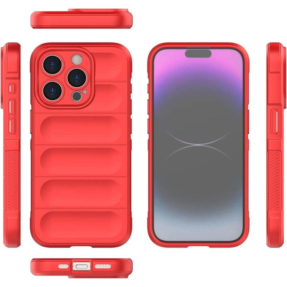 Thumbnail - Cover-Discount iPhone 15 Pro Max - Rugged Protective Cover rot (Apple iPhone 15 Pro Max), Smartphone Hülle, Rot