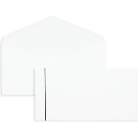 Blanke, Briefumschlag, Trauerumschläge DINlang 110g/qm gummiert VE=100 Stück weiss (110 x 220 mm, 100 x)