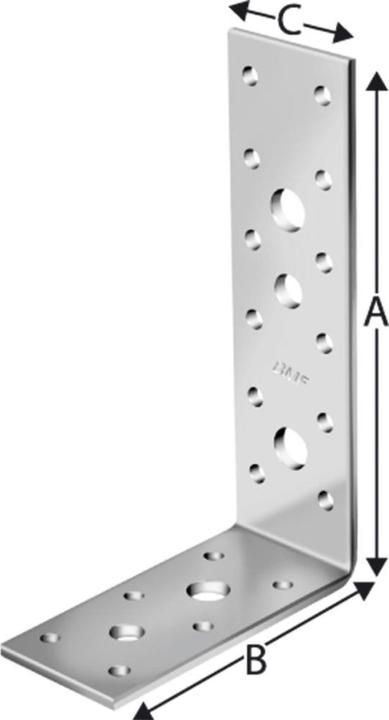 Actual product image Simpson Sst Angle connector AG AG40312 91 x 119x40mm S.3 mm ETA 06/106 (Angle connector, 100 pcs.)