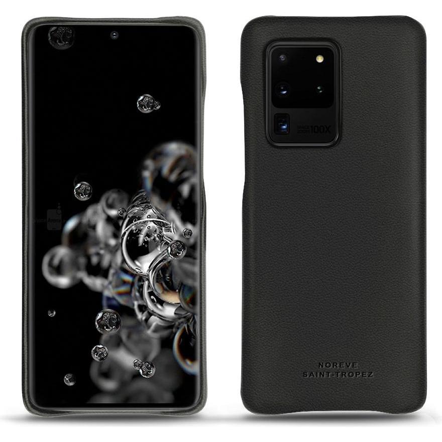 Noreve Lederschutzhülle (Samsung Galaxy S20 Ultra 5G), Smartphone Hülle, Schwarz