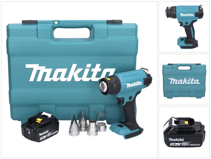 Actual product image Makita DHG 181 F1K Battery hot air blower 18 V 150 - 550Â°C + 1x rechargeable battery 3.0 Ah + case -