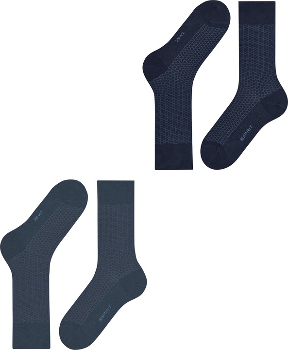 Actual product image Esprit Illusional Grid 2-Pack Men (pack of 2, 39 - 42)