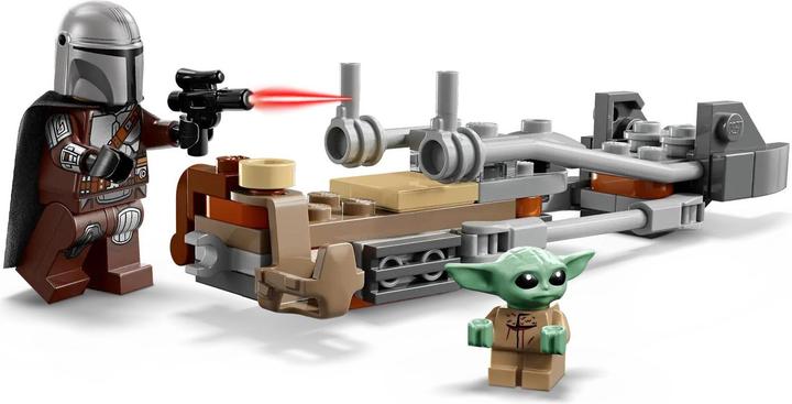 Produktbild LEGO Der Mandalorianer und Grogu auf ihrem Speeder Bike (75436, LEGO Star Wars)