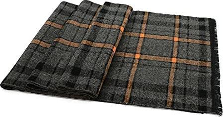 Immagine prodotto Only-Bags.Store Sciarpa Sciarpa invernale calda e morbida Sciarpa invernale a maglia Plaid Sciarpe lunghe Grigio