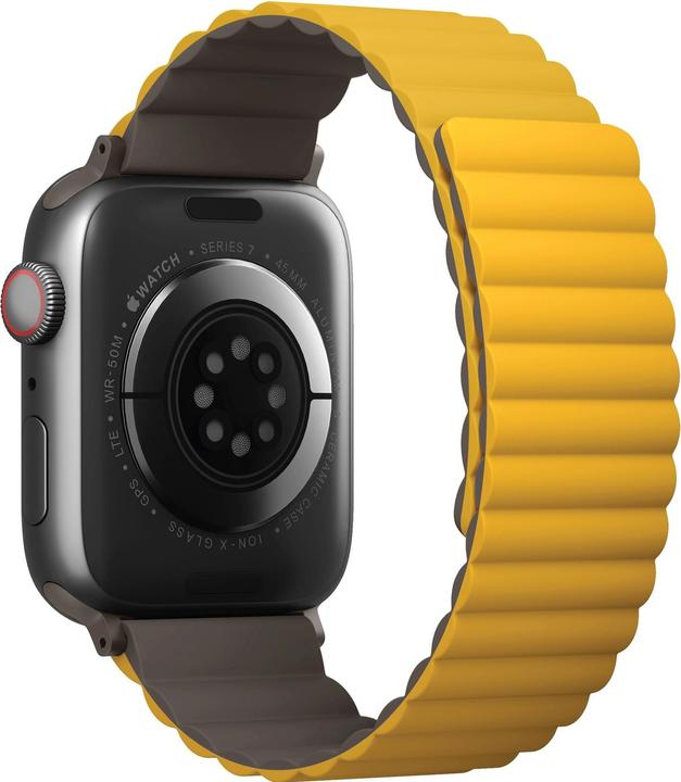Produktbild Uniq pasek Revix Apple Watch Series 1/2/3/4/5/6/7/8/SE/SE2/Ultra 42/44/45/49mm. Reversible Magnetic (49 mm, 42 mm, 44 mm, 45 mm, Edelstahl, Silikon)