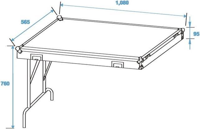 Image du produit Roadinger Caisse de scène spéciale Profi avec roulettes (Accessoire)