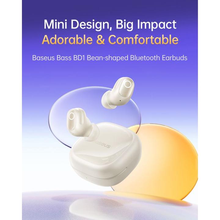 Actual product image Baseus Bass BD1 TWS TWS Starlight Off-White (35 h, Wireless)