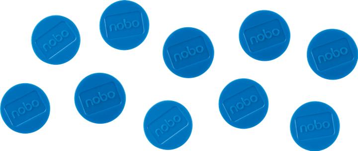 Actual product image Nobo Magnet round 32mm 1915299 blue 10 pieces (10 x)