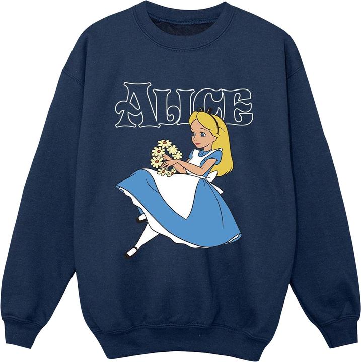 Produktbild Disney Jungen Alice im Wunderland Blumen Sweatshirt (140, 146)