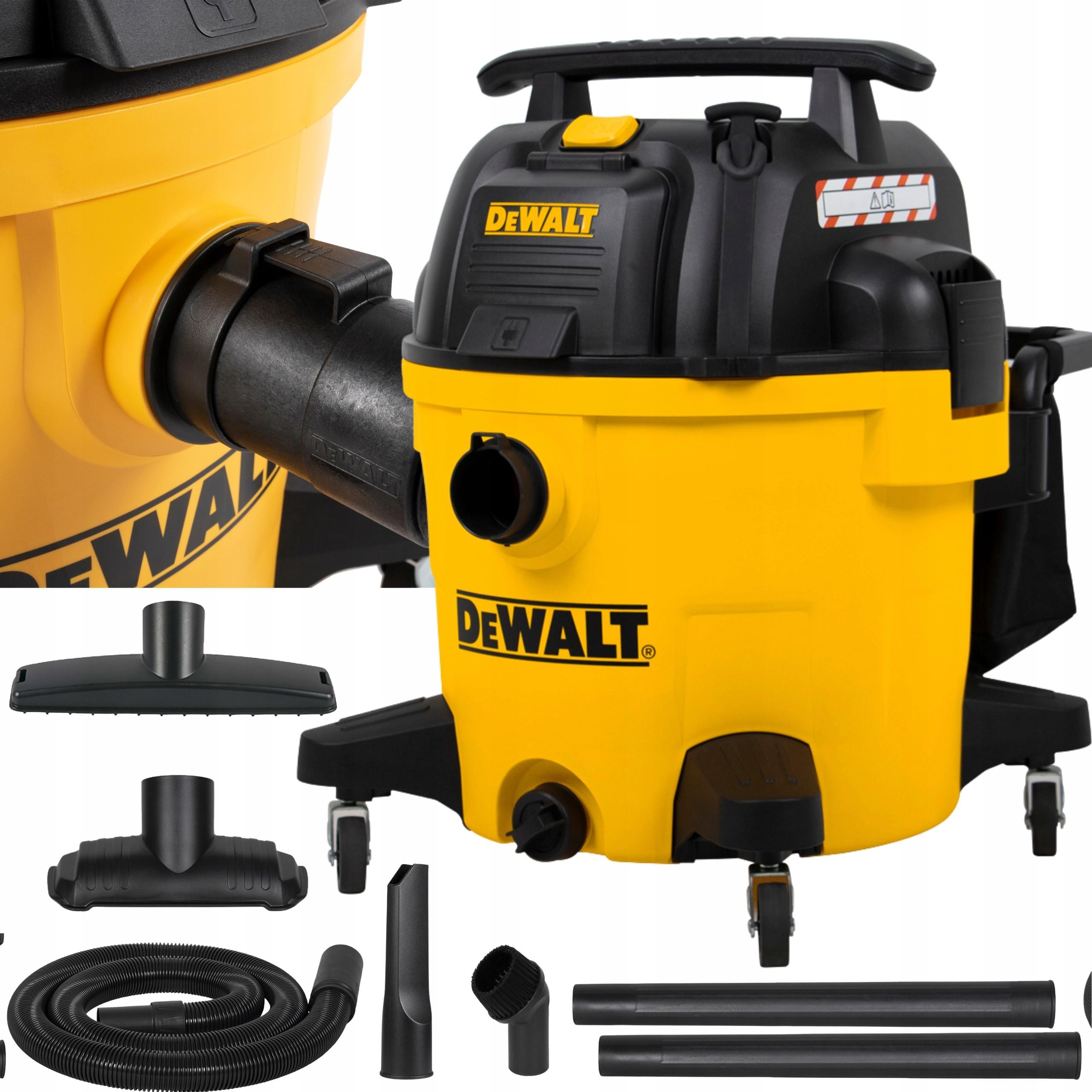 DeWalt, Aspiratore industriale, Odkurzacz sucho/mokro 34L z gniazd.elek AT-DXV34PTA (Aspirapolvere a umido e a secco)