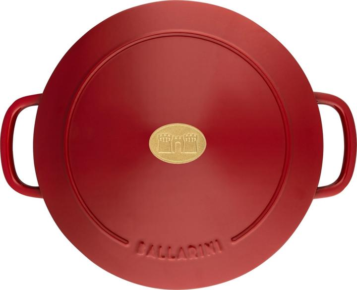 Actual product image Ballarini Cocotte BELLAMONTE 22 cm round 3.0 litre cast iron roaster red (22 cm, Casserole + Stewpot, Cast iron)