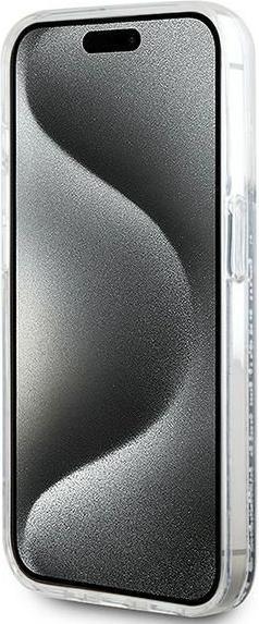 Image du produit Karl Lagerfeld KLHMP15LLGKISGH iPhone 15 Pro 6.1" hardcase transparent Liquid Glitter Karl Head Mags (Apple iPhone 15 Pro)