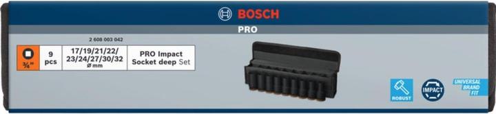 Produktbild Bosch Professional Zubehör PRO Impact (17 mm, 19 mm, 21 mm, 22 mm, 23 mm, 24 mm, 27 mm, 30 mm, 32 mm)