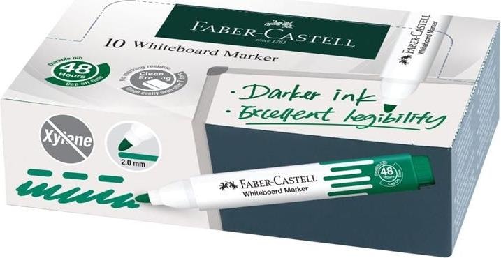 Produktbild Faber-Castell Marker Whiteboard W20 grün 10 Stück (Grün, 2 mm, 1 x)