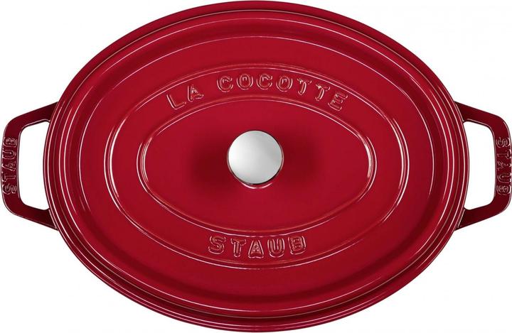 Image du produit Staub Cocotte ovale rouge cerise (29 cm, Cocotte + faitout, Fonte)