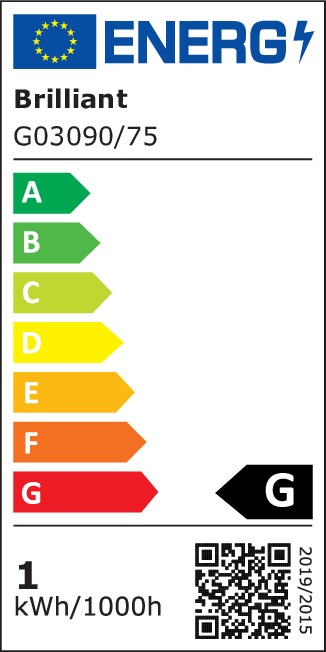 Energy Label Brilliant LED recessed luminaire set of 10 1.5 (9 lm)