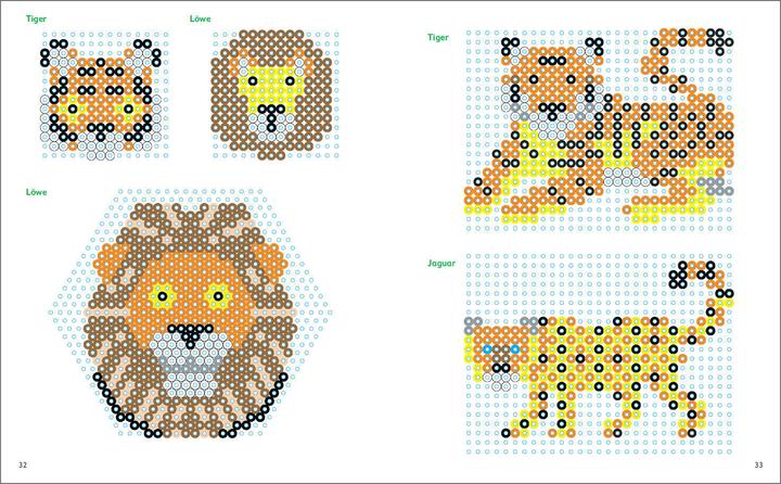 Image du produit Mon livre de motifs colorés : animaux en perles à repasser
