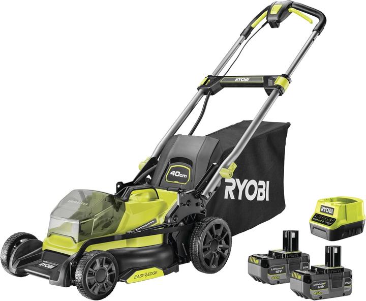 Ryobi Akku Rasenmäher2x18V4Ah, Schnittbreite 40 cm (Akkubetrieb, Batteriebetrieb)