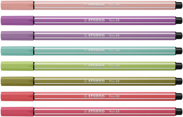 Actual product image STABILO Pen 68 (8 colours, 8 x)