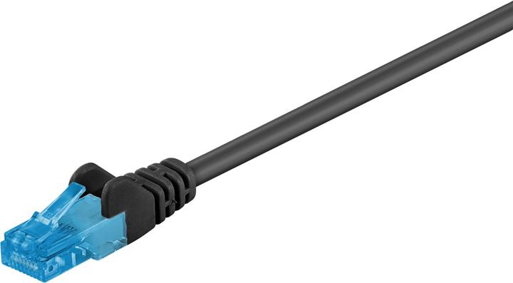 Produktbild Goobay CAT 6A Patchkabel U/UTP, schwarz (U/UTP, CAT6a, 1 m)