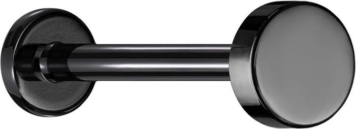 Image du produit Star Piercing Micro Labret femelle noir disque (sans laiton, Titane)