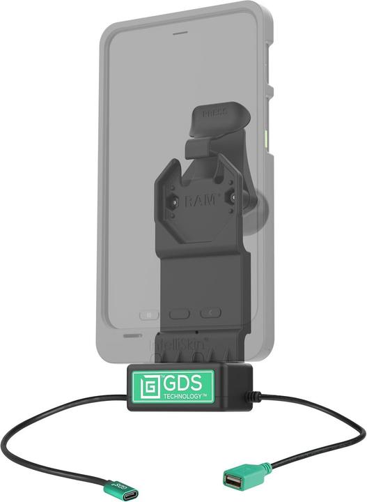 Image du produit Rammount RAM Mounts GDS Uni-Conn Ladestation - 2-Lochmuster AMPS - USB-C & USB-A-Anschluss - Schrauben-Set