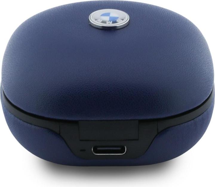 Actual product image BMW Headphones Bluetooth TWS Leather Metal Logo ENC blue (Wireless)