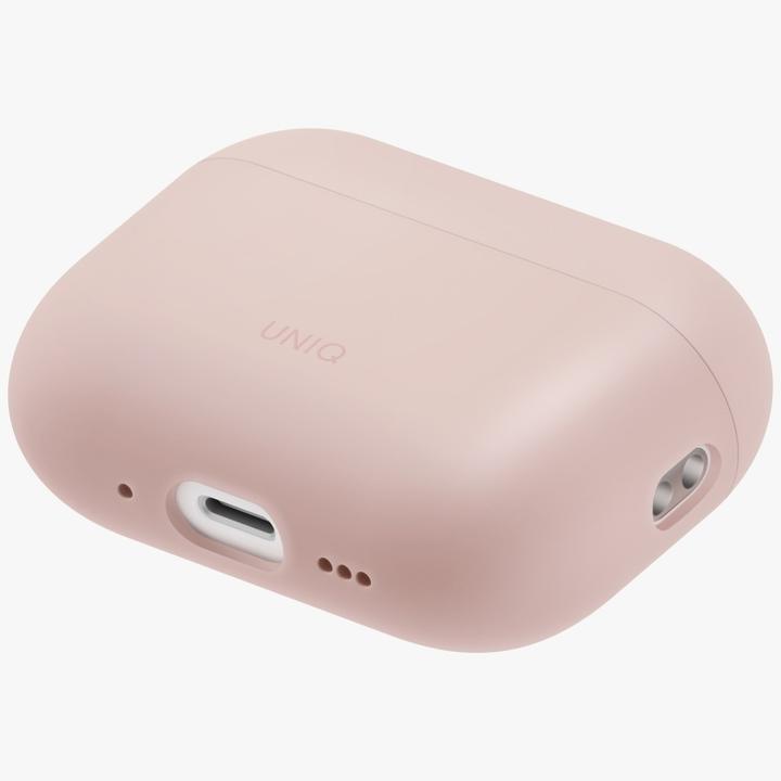 Actual product image Uniq Case Lino for AirPods Pro 3 gen Silicone pink