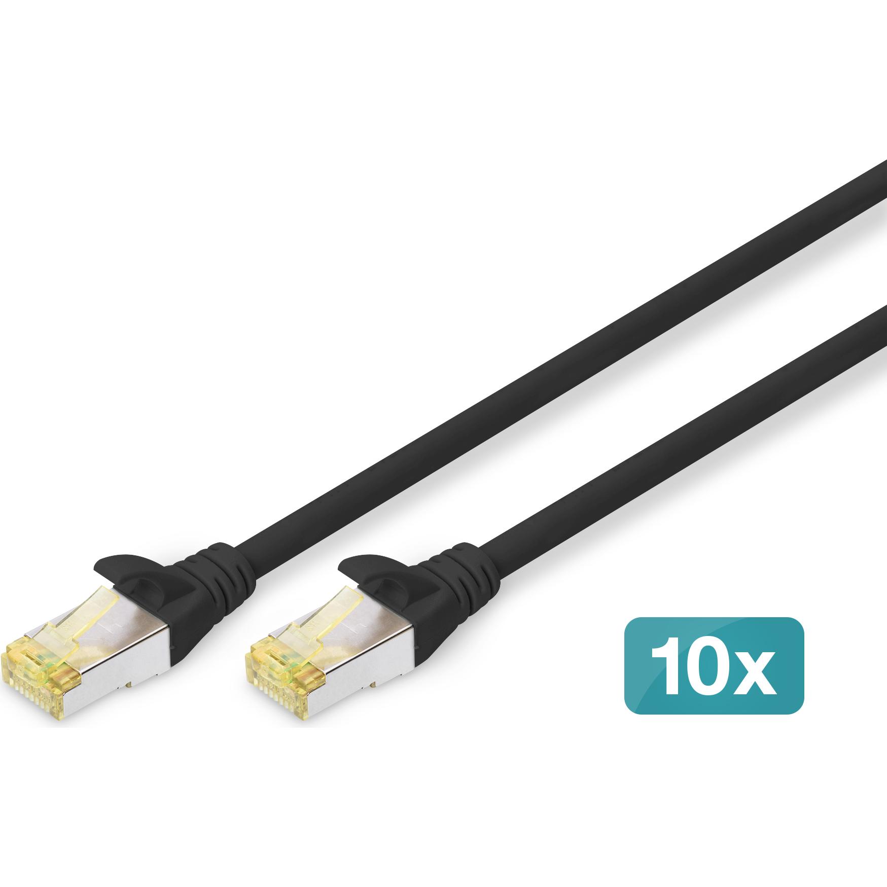 Digitus Netzwerkkabel (S/FTP, CAT6a, 0.25 m), Netzwerkkabel