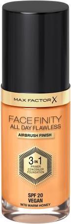 Produktbild Max Factor Facefinity All Day Flawless 3 In 1 Foundation W78-Warm Honey 30ml (W78 Warm Honey)