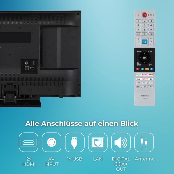 Immagine prodotto Toshiba 24WV3F63DA MB281V VIDAA (24", LED, HD)