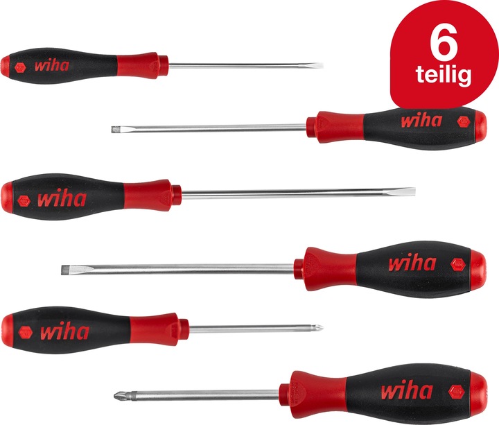 Actual product image Wiha Screwdriver set (Slotted screws, Pozidriv cross recess (PZ))