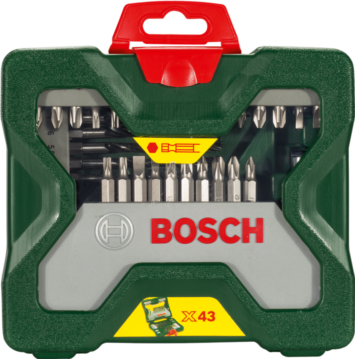 Image du produit Bosch Zubehör X-Line Jeu de forets hexagonaux 43 pièces (2 mm, 3 mm, 4 mm, 5 mm, 5,5 mm, 6 mm, 7 mm, 8 mm)