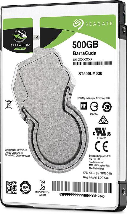Actual product image Seagate BarraCuda (0.50 TB, 2.5")