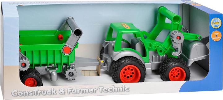 Produktbild Wader Traktor mit Frontlader und Anhänger