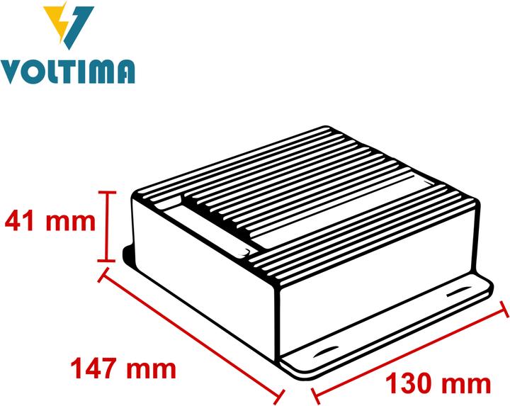 Image du produit Voltima SCN20 MPPT Contrôleur de charge solaire 12V/24V 240Wp/480Wp 50V 20A