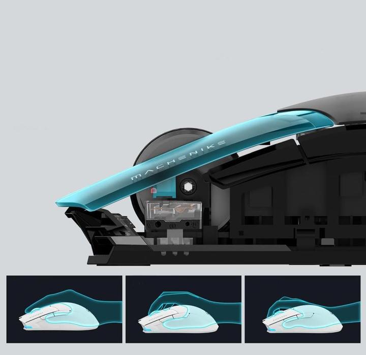 Actual product image Machenike M7 Pro Kabellose Gaming-Maus - Schwarz (Cable, Wireless)