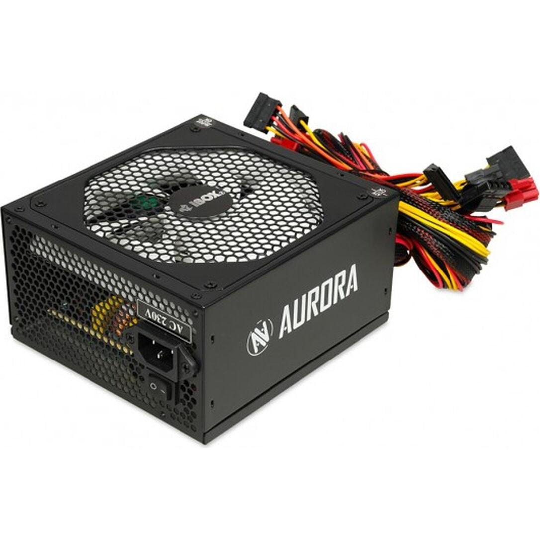 iBox AURORA 500W 14cm ventola PSU GAMING (500 W), Alimentatore PC, Bianco