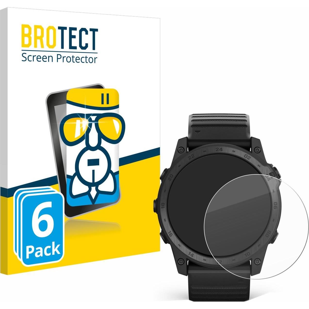 BROTECT AirGlass Panzerglasfolie, Smartwatch Schutzfolie, Transparent