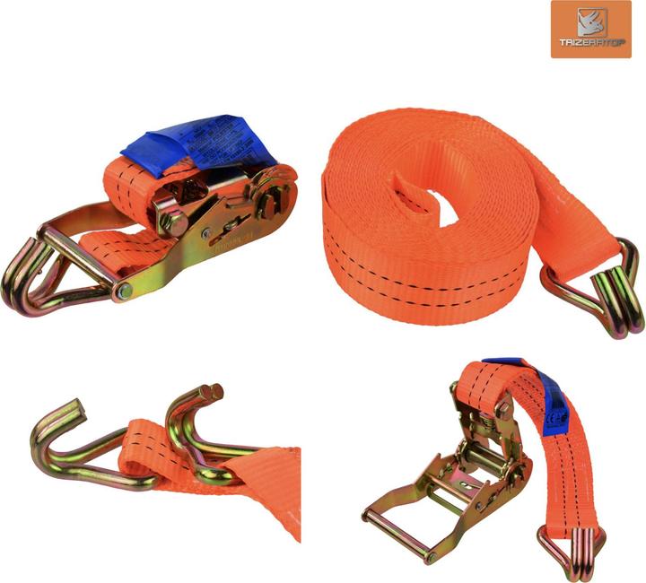 Produktbild GEKO Spanngurt mit ERGO-Ratsche und Haken, 4m/2T/40mm