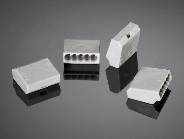 Produktbild Stecklemmen, 100 Stk, 5 x 1,0 - 2,5 mm², grau