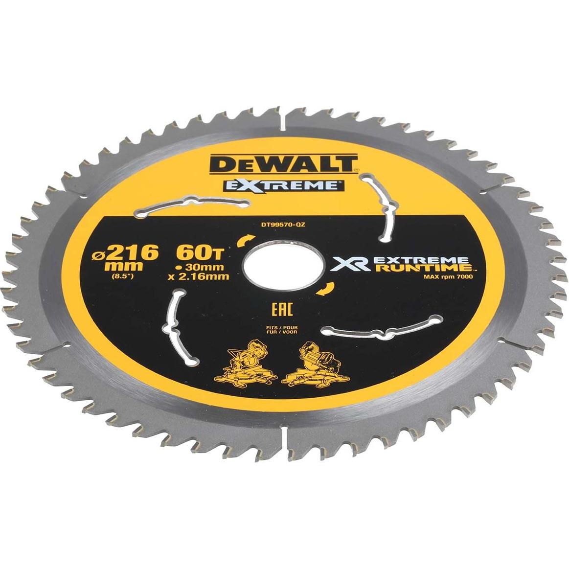 Thumbnail - DeWalt, Sägeblatt, Xtreme Runtime 216mm x 30mm 60T CSB
