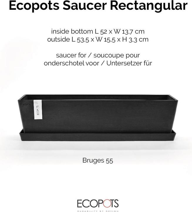 Produktbild Ecopots Saucer Rectangular