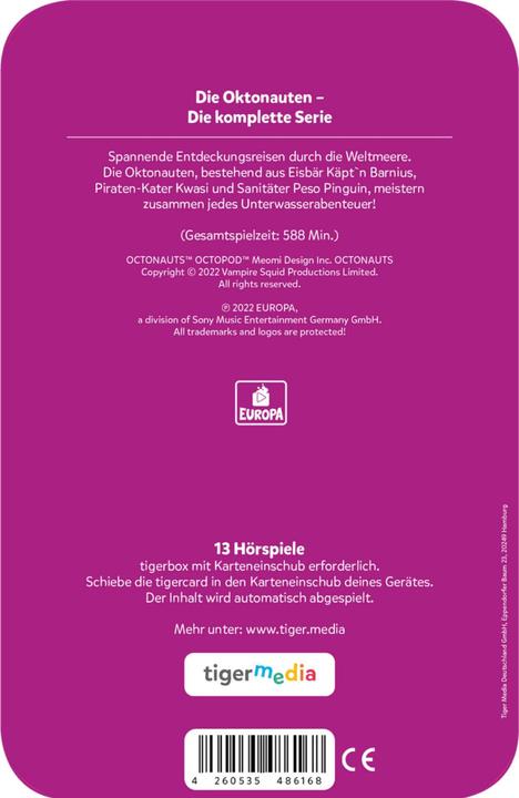Produktbild Tigermedia Multicard - Oktonauten (Deutsch)