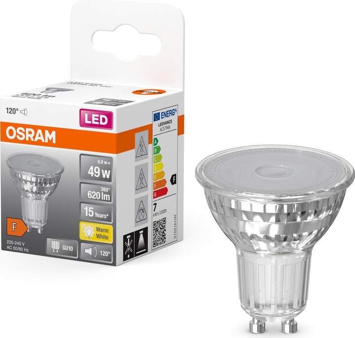 Produktbild Osram Led Star Par16 (GU10, 6.90 W, 620 lm, 1 x, F)